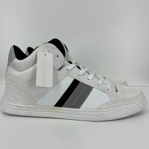 Sean‎ John Hardlined Sneakers Men's Size 13 White Lace Up High Top